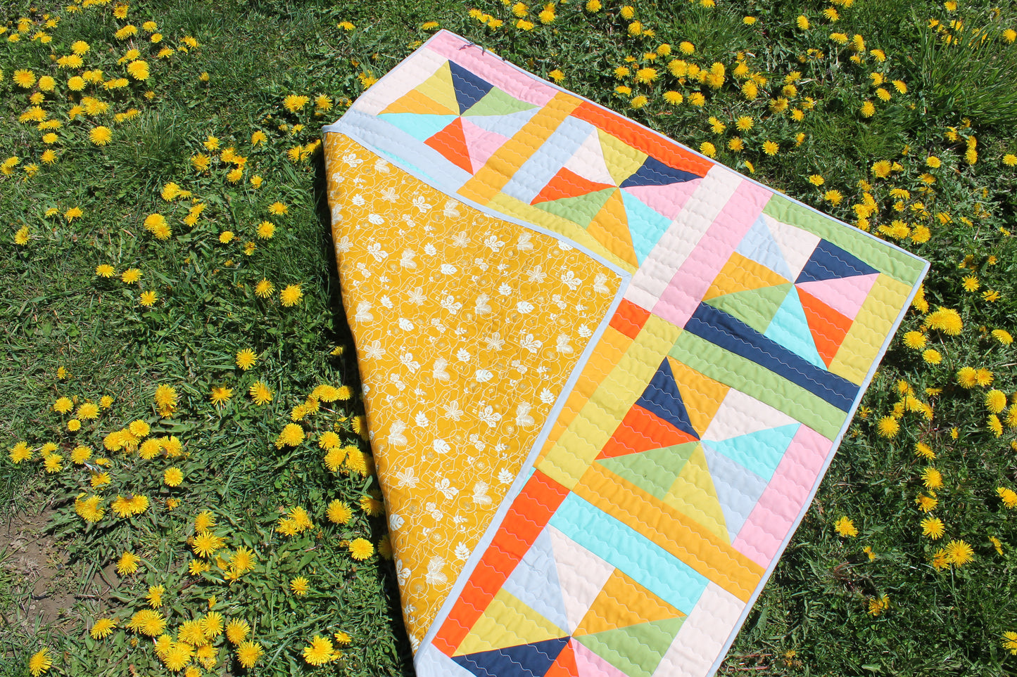 Colourful Baby Quilt - Sew & Such & More